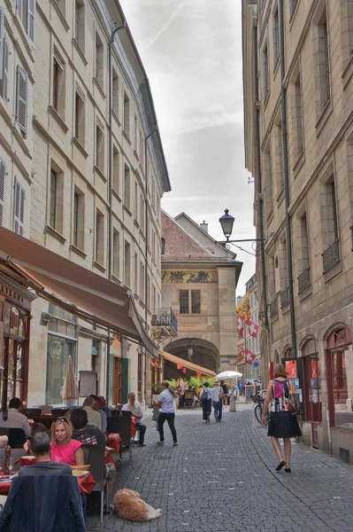 Ženeva Staré Město Ulice Švýcarsko Evropa — Stock fotografie