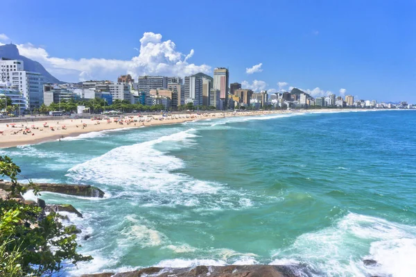 Rio Janeiro Ipanema Vista Para Praia Brasil América Sul Imagem De Stock