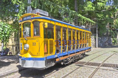 Rio de Janeiro, Tram Demiryolu, Eski şehir sokak manzarası, Brezilya, Güney Amerika