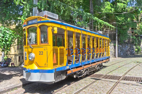 Rio Janeiro Tram Railroad Old City Street View Brasil América Fotografia De Stock