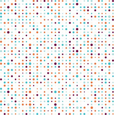 Vintage kağıt ile eğlenceli polka dots