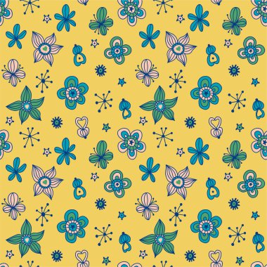 güzel desen çiçek ve sevimli detaylar