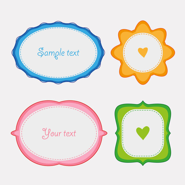 Набор красочных рамок
