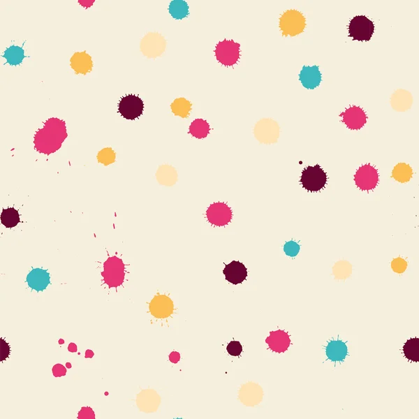 화려한 페인트 수채화 원활한 패턴 — 스톡 벡터