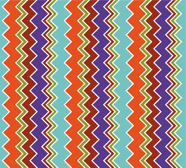 明るい色でレトロなパターン。美しいシェブロン テクスチャ — ストックベクタ