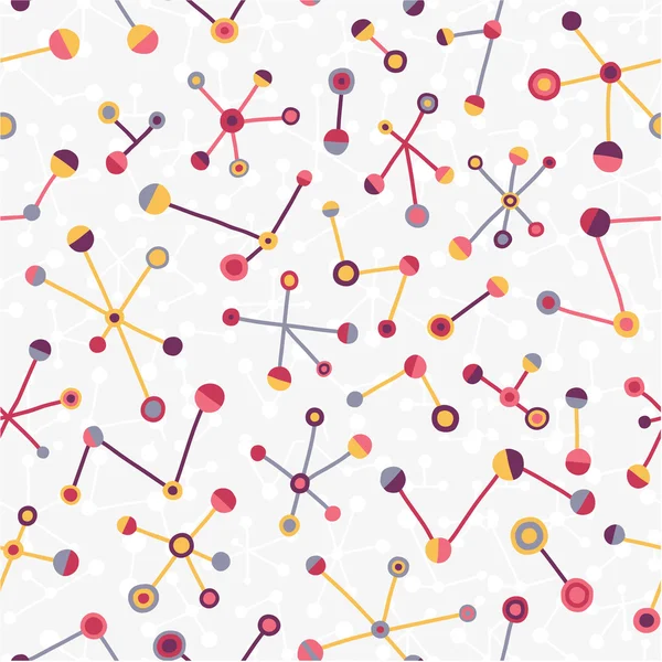 分子的结构无缝模式 — 图库矢量图片
