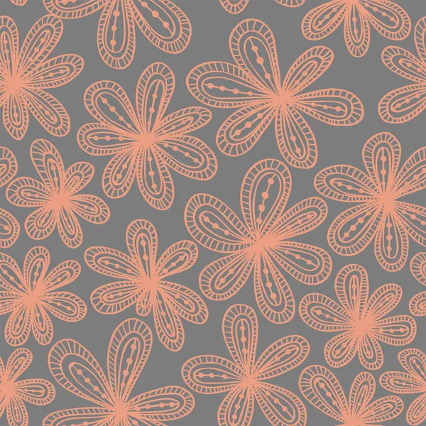 Beautiful seamless pattern with lace flowers — Free Stock Photo