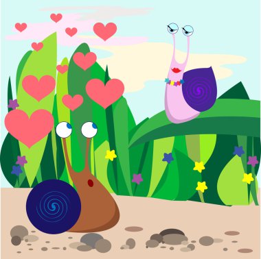 aşk salyangoz düşmek