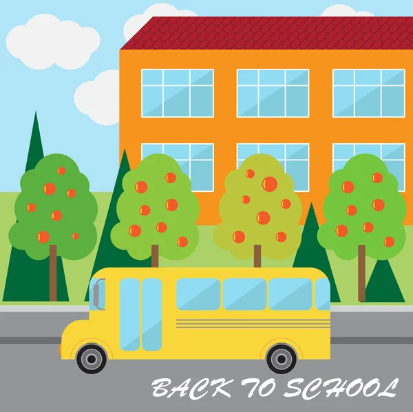 Okulun arka plan — Stok Vektör