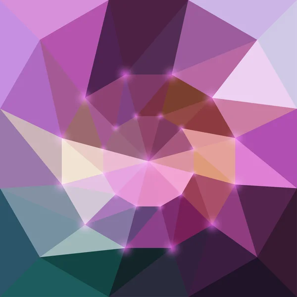 Fondo geométrico triangular vectorial abstracto con luces deslumbrantes — Vector de stock