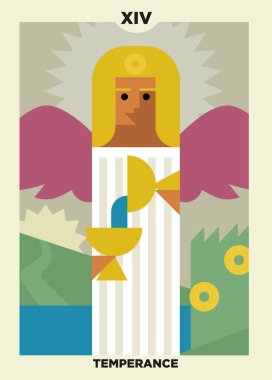 Minimalist tarot kartı.