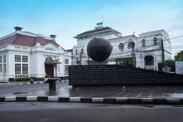 Asia Africa Monument Historical Place Bandung Indonesia November 2020 — Stock Photo, Image