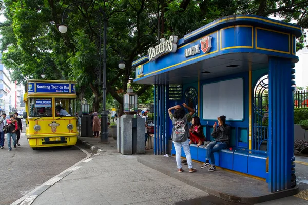 Bandros Bandung Tour Bus Bandung November 2020 — Stock Photo, Image