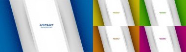 Abstract bussines presentation background gradient color blue, yellow, green, orange and purple. Decorative design in abstract style