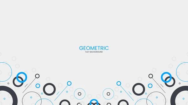 Background Geometric Flat Abstract Circle Object — Stockvektor