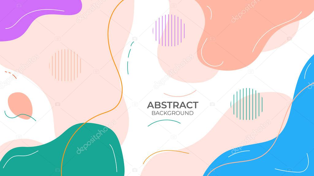 Background abstract seamless design geometric object, With Decorative design in abstract style with fluid object