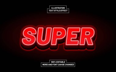 Süper 3B Kalın Metin Efekti