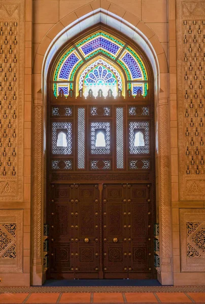 Ancient Door Mosque Patterns Ornaments High Quality Photo — 스톡 사진