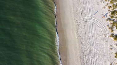 Ukrayna, Odessa 'dan deniz kıyısı görüntüsü. Yüksek kalite fotoğraf