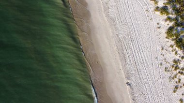 seashore filming from a drone view from above, Ukraine, Odessa. High quality photo