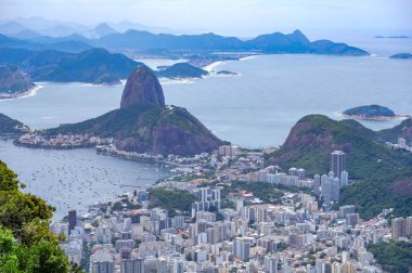 Rio de Janeiro, Brazil. Suggar Loaf and Botafogo beach viewed from Corcovado . High quality photo