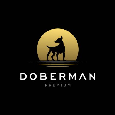 köpek logosu şablon vektör simgesi tasarımı