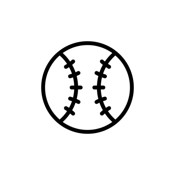 Rugby Ball Icon Isolated Background Baseball Equipment Vector Illustration — Stock Vector