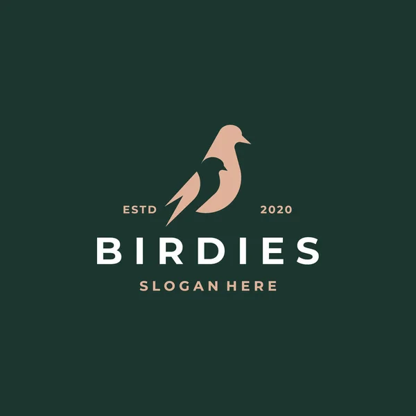 Векторный Шаблон Логотипа Птицы — стоковый вектор