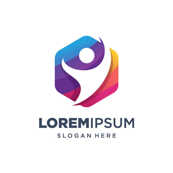 Diseño Logotipos Para Negocios Fitness Yoga Salud — Vector de stock