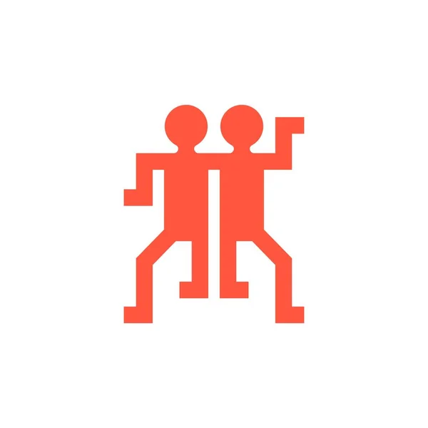 Uomini Affari Team Logo Modello Vettoriale Icona Design — Vettoriale Stock