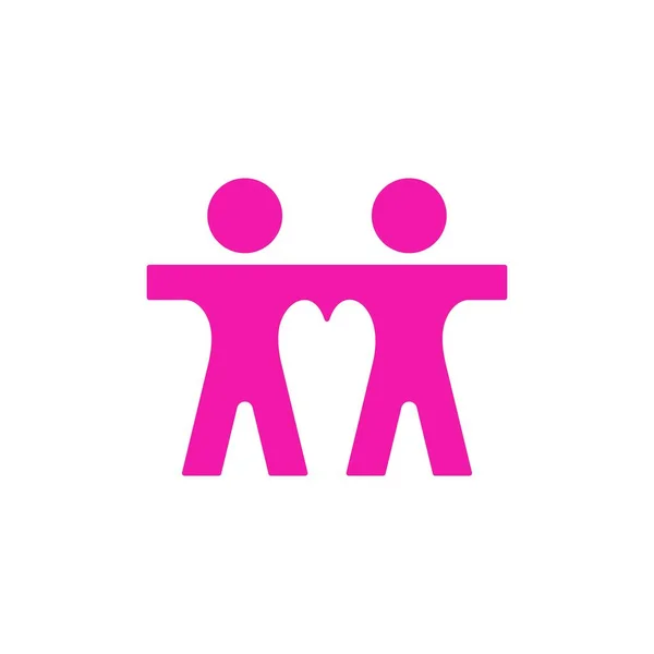 heart couple family people icon vector illustration design