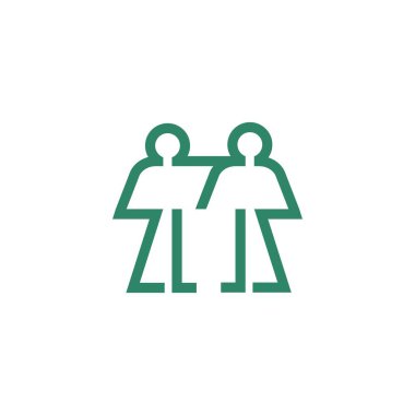 İş adamları, işbirliği, takım çalışması, ekip ve kişi, logo şablonu