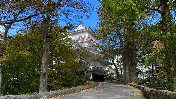 Utsikt Över Kubota Slott Inne Senshu Parken — Stockfoto