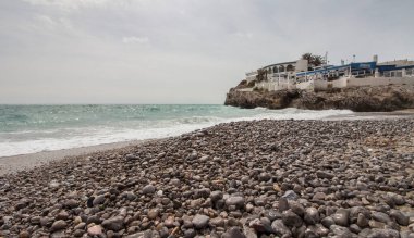 Garraf plajı, Sitges, Barselona, Katalonya, İspanya.