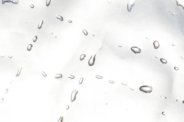 Капли Воды Металлической Водонепроницаемой Бумаге Жидкие Текстурные Обои — стоковое фото