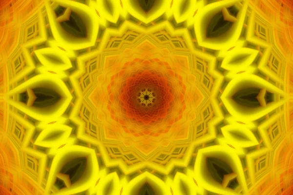 Ψηφιακή Τέχνη Εικονογράφηση Αφηρημένη Φράκταλ Μοτίβο Κίτρινο Πράσινο Και Μπλε — Φωτογραφία Αρχείου