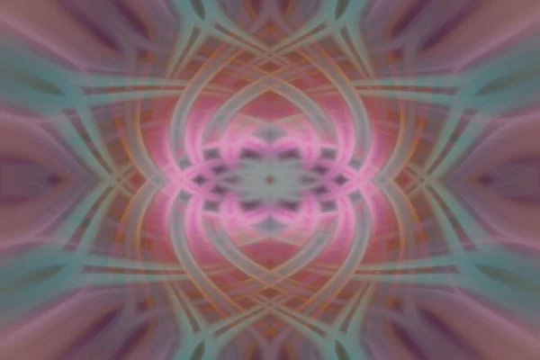 Ψηφιακή Τέχνη Τρισδιάστατη Απεικόνιση Συμμετρικό Φράκταλ Μοτίβο Αφηρημένο Φόντο — Φωτογραφία Αρχείου