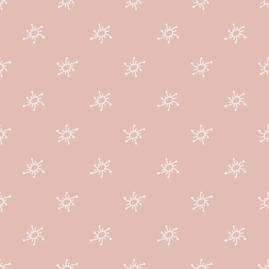 Bitki seti. Somon arka planında izole edilmiş çiçekler. Flowers One Line Illustration dergisi. Siyah Sketch soyut botanik çizgi yapraklarının minimalist ve soyut çiçekleri