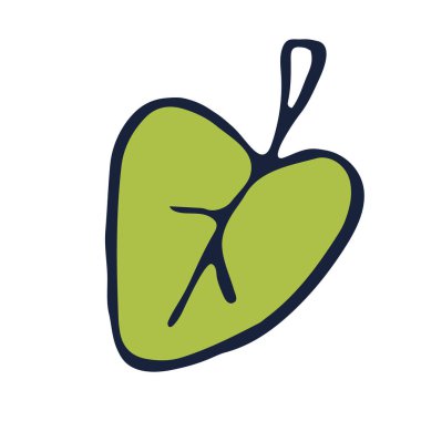 Düz bahar yaprakları ve izole edilmiş beyaz arka planda yapraklar. Pembe renk. İlkbaharın vektör illüstrasyonuName