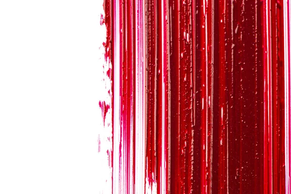Lipstick texture on a white background. red lipstick surface. lipstick background.Makeup and cosmetics product — Fotografia de Stock