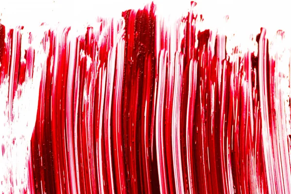 Rossetto rosso. Texture rossetto su sfondo bianco. superficie rossetto rosso. rossetto background.Makeup e prodotti cosmetici — Foto Stock
