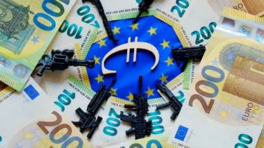 Avrupa 'da silahlar. Silah tedarikini, Avrupa 'daki orduyu, ateşli silahlar dekoratif ve euro faturalarını finanse ediyor. Döndürme. Avrupa Birliği 'ne silah teslimatı. Avrupa ülkelerinde askeri harcamalar..