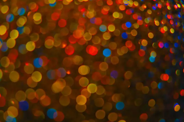 Shimmering Bokeh Shiny Festive Background Lots Flashing Colorful Spots Background — Stok fotoğraf