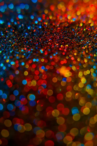 Colorful Bokeh Shimmering Background Shiny Festive Background Lots Flashing Colorful — Stok fotoğraf