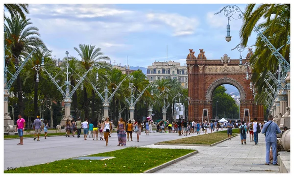 Arco del triunfo, Barcelona — Stockfoto