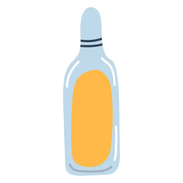 Ampoule Medicine Cartoon Flat Style Vector Illustration Pet Remedy Parasites — 스톡 벡터