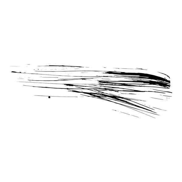 Hand Drawn Grunge Ink Brush Stroke Dirty Black Texture Paint — стоковый вектор
