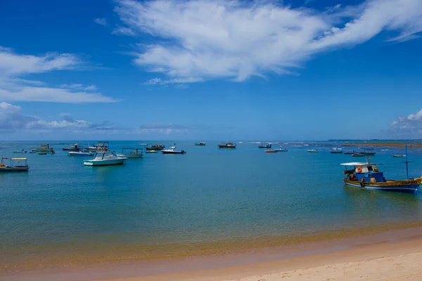 Barcos Parados Costa Praia Forte Espera Passageiros Turísticos — Fotografia de Stock