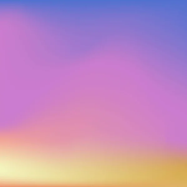 Unscharfer Farbverlauf Hintergrund Sonnenaufgang Sonnenuntergang Blau Lila Und Gelb Orange — Stockvektor