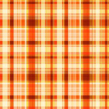 Damalı, pürüzsüz desen, parlak kırmızı-turuncu, sarı ekose. Kumaşlar, tekstil, hediye paketleme tasarımı, basılı malzemeler, web sayfaları, reklamlar veya diğer tasarım ürünleri için harika..